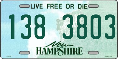 NH license plate 1383803