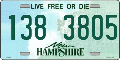 NH license plate 1383805