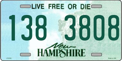 NH license plate 1383808