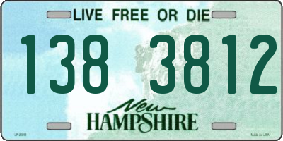 NH license plate 1383812