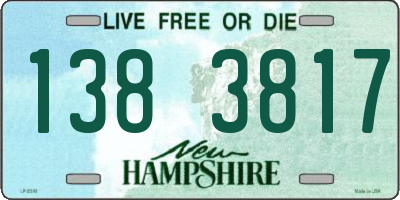 NH license plate 1383817