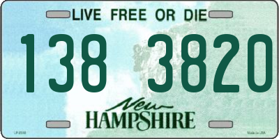NH license plate 1383820