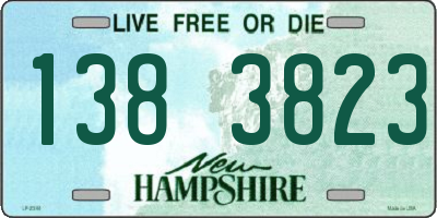 NH license plate 1383823