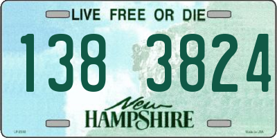 NH license plate 1383824