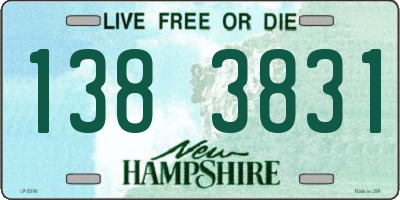 NH license plate 1383831