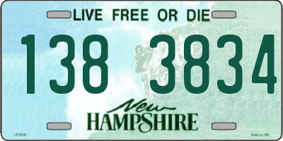 NH license plate 1383834