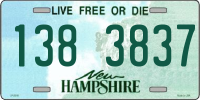 NH license plate 1383837