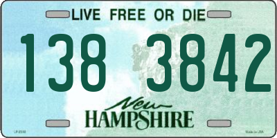NH license plate 1383842