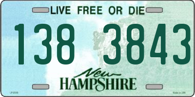 NH license plate 1383843