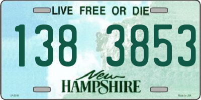 NH license plate 1383853