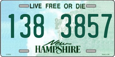 NH license plate 1383857