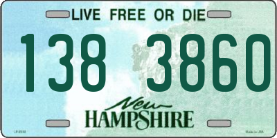 NH license plate 1383860