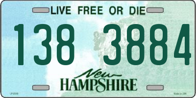 NH license plate 1383884