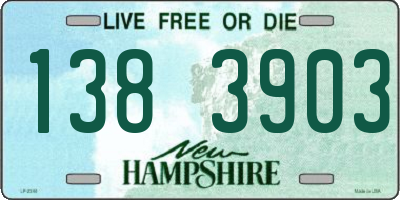 NH license plate 1383903