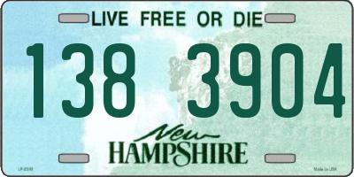 NH license plate 1383904