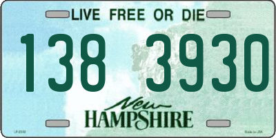 NH license plate 1383930