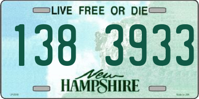 NH license plate 1383933