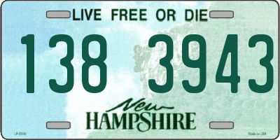 NH license plate 1383943