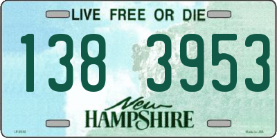 NH license plate 1383953