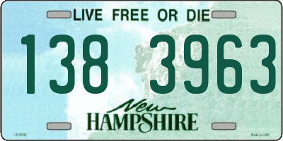 NH license plate 1383963