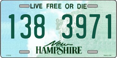 NH license plate 1383971