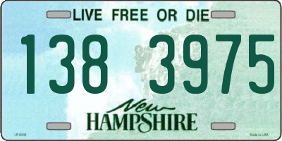 NH license plate 1383975