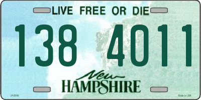 NH license plate 1384011