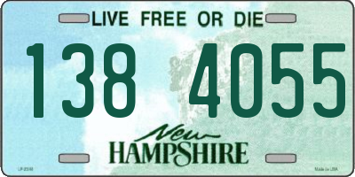 NH license plate 1384055