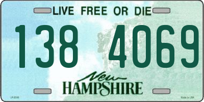 NH license plate 1384069