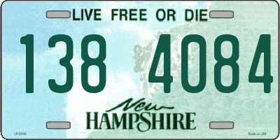 NH license plate 1384084
