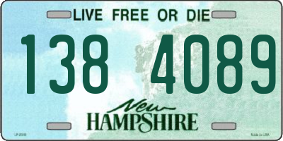 NH license plate 1384089