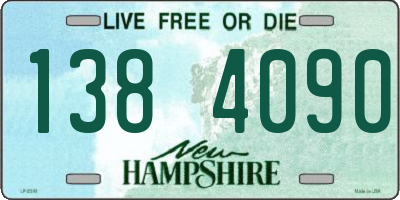 NH license plate 1384090
