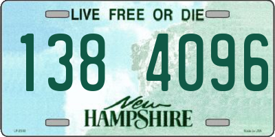 NH license plate 1384096