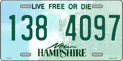 NH license plate 1384097