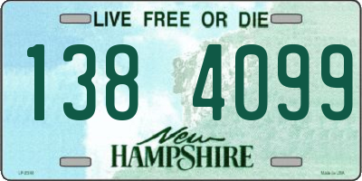NH license plate 1384099