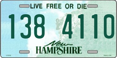 NH license plate 1384110