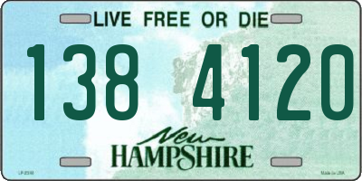 NH license plate 1384120