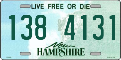 NH license plate 1384131