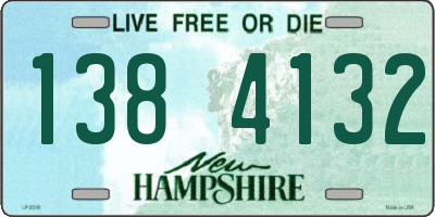 NH license plate 1384132