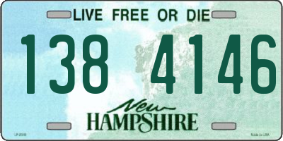 NH license plate 1384146