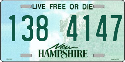NH license plate 1384147
