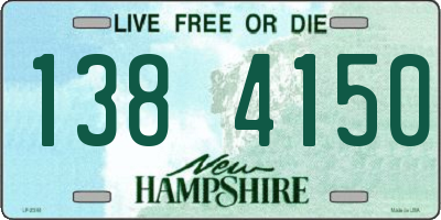 NH license plate 1384150