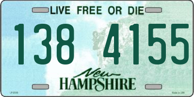 NH license plate 1384155