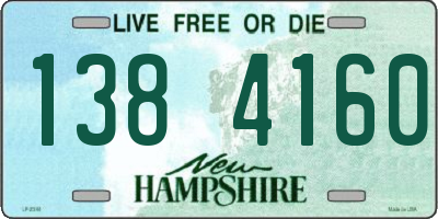 NH license plate 1384160