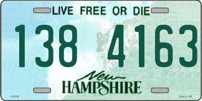 NH license plate 1384163