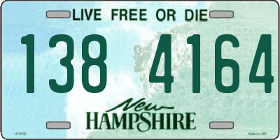 NH license plate 1384164