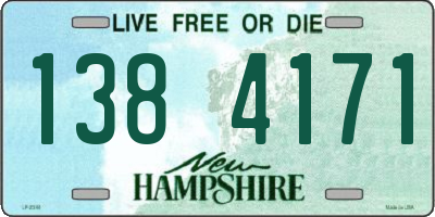 NH license plate 1384171