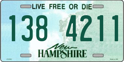 NH license plate 1384211