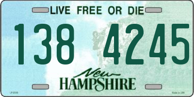 NH license plate 1384245