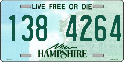 NH license plate 1384264
